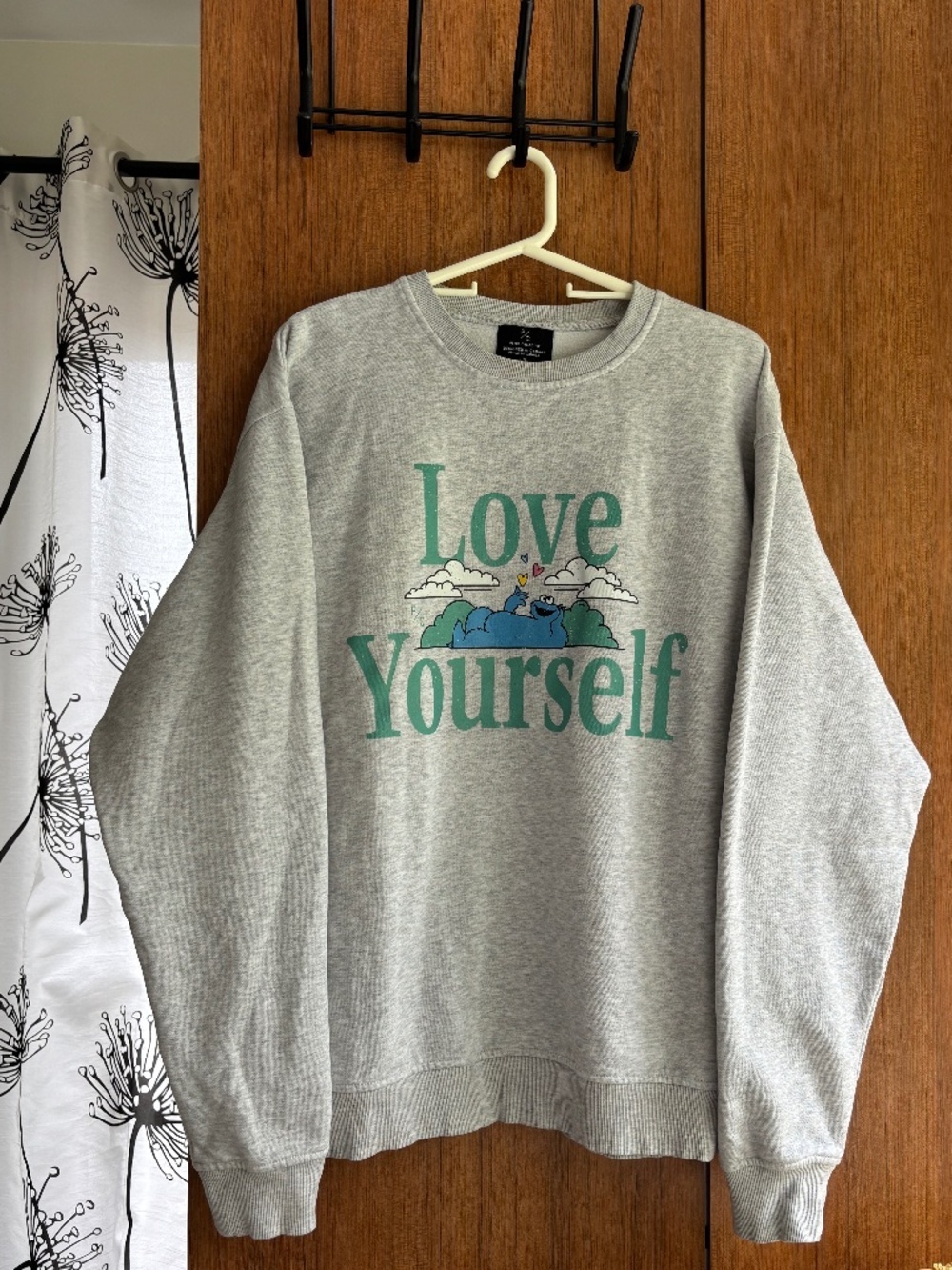 Peace Collective x Sesame Street Cookie Monster "Love Yourself" Crewneck - L
